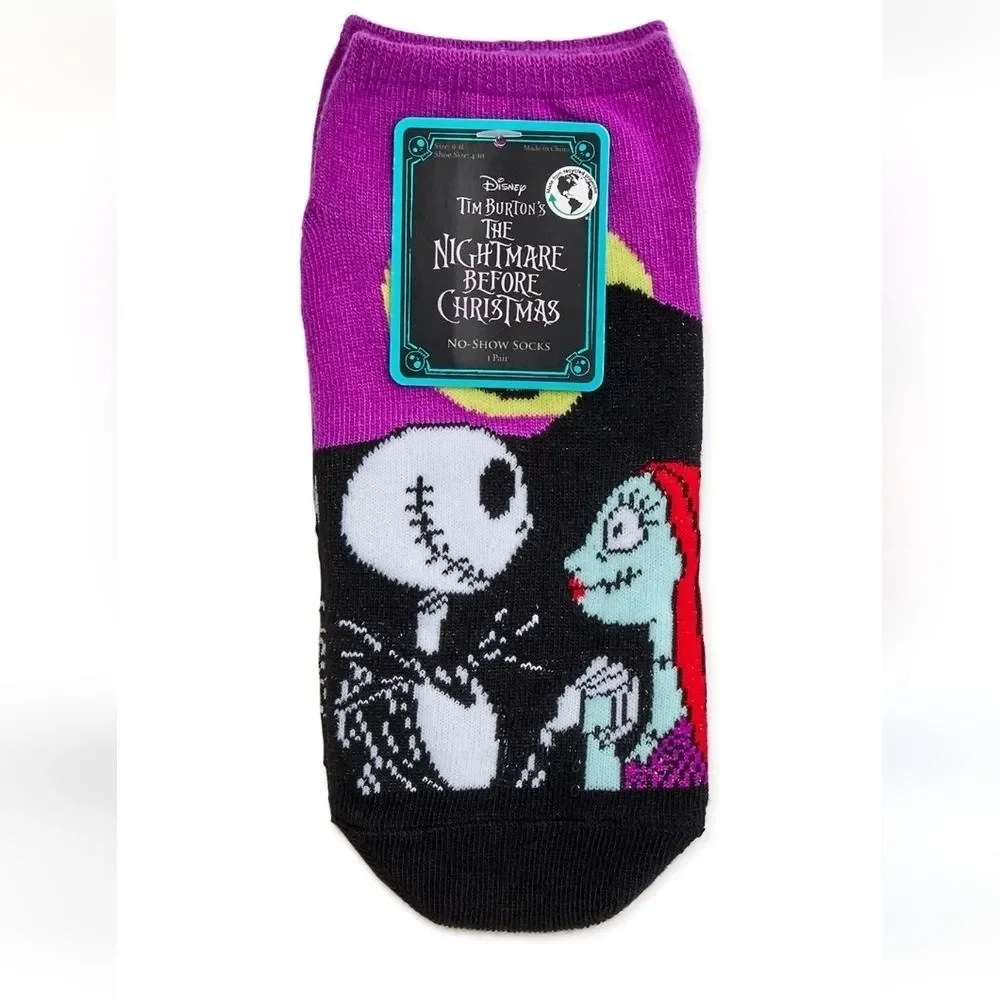Nightmare Before Christmas Women's No Show Socks 3 pair